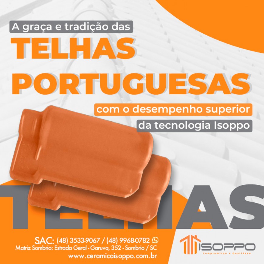A graça e tradição das telhas portuguesas com o desempenho superior da tecnologia Isoppo
