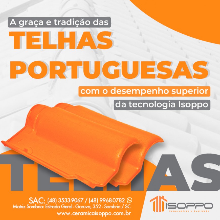 A graça e tradição das telhas portuguesas com o desempenho superior da tecnologia Isoppo